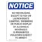 Signmission OSHA Notice Sign, 10" Height, Rigid Plastic, No Trespassing Except To Fish Sign, Portrait OS-NS-P-710-V-14920 - alternate 1